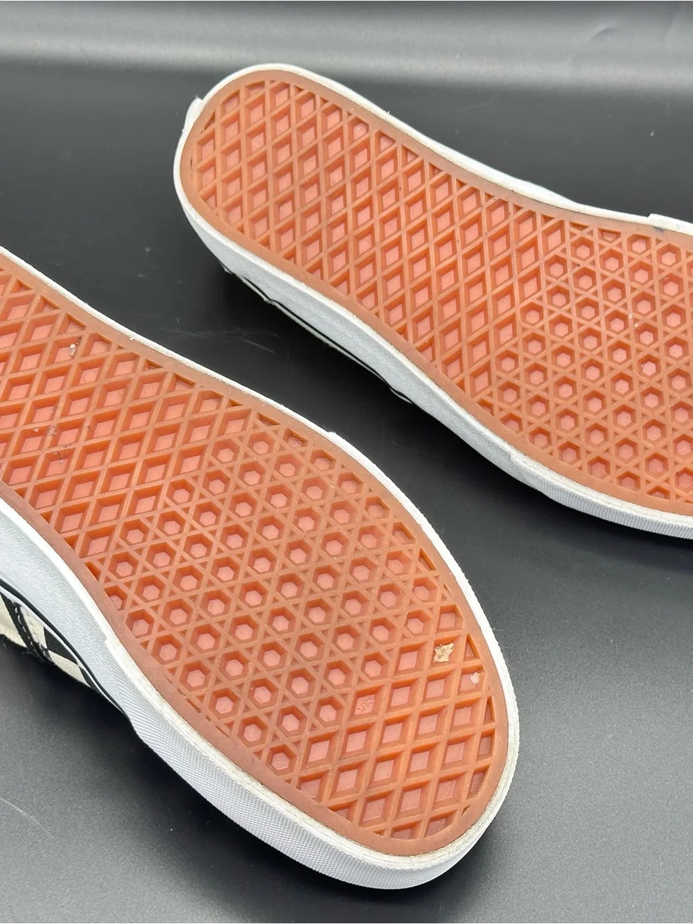 Size 10 Vans Women’s Asher Slip-On Skate Shoes Black White Checkerboard